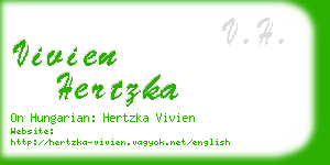 vivien hertzka business card